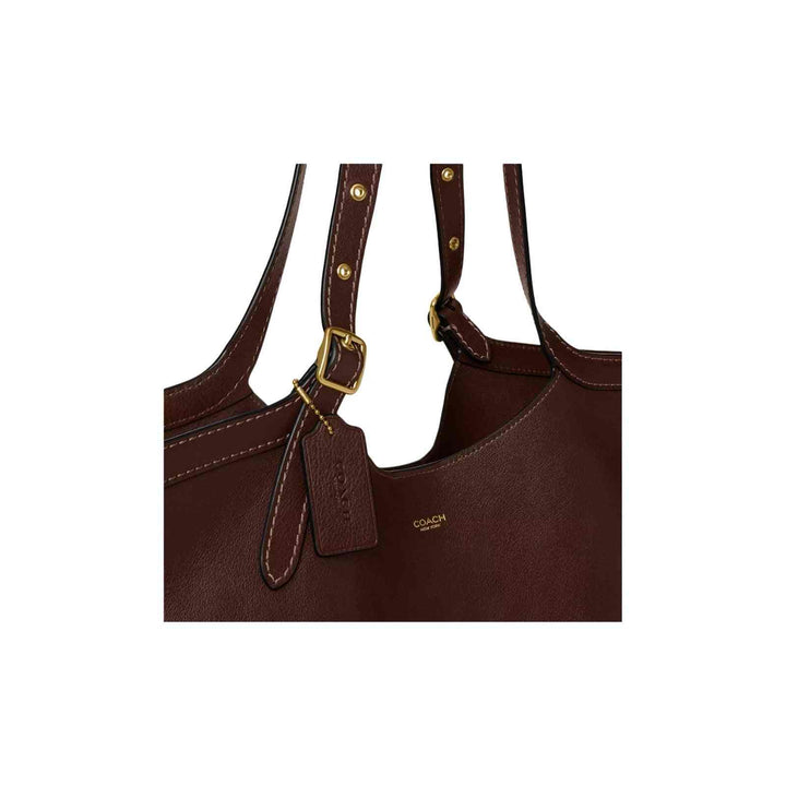 Coach Gramercy Tote 35 – شوكولاتة داكنة حقيبة يد جراميرسي جلد