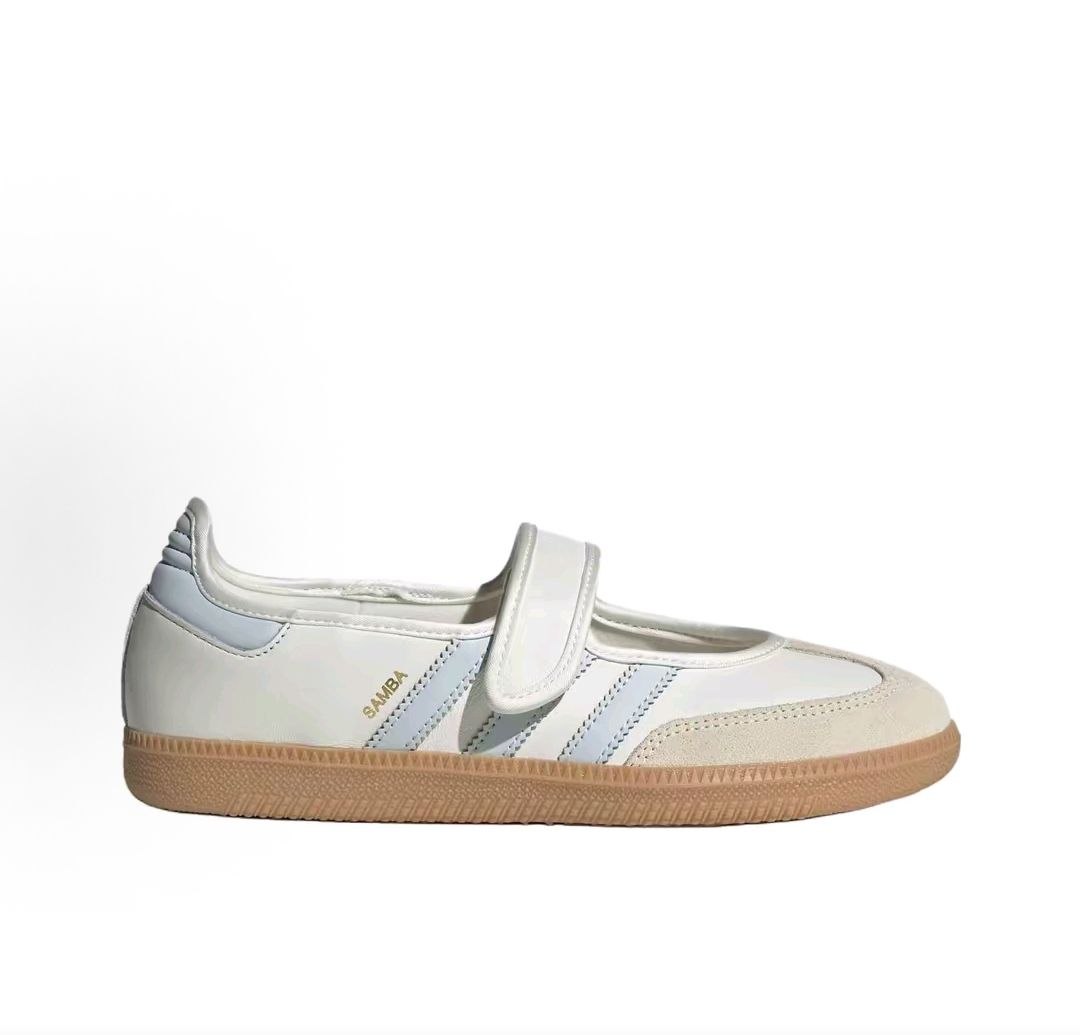 أصلي 100% حذاء نسائي adidas Samba Mary Jane أبيض