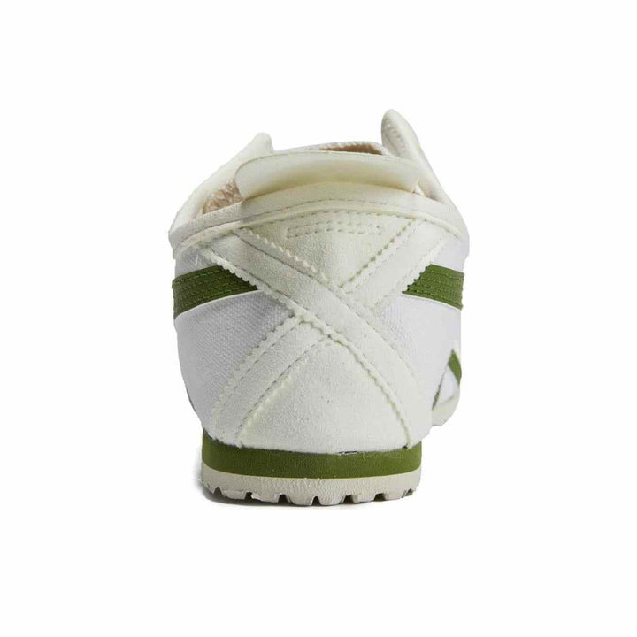 حذاء رياضي سهل الارتداء من Onitsuka Tiger MEXICO 66، لون أبيض وأخضر، مناسب للرجال والنساء.