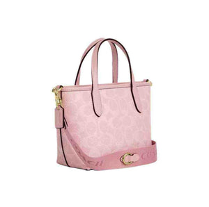 coach city 15 حقيبة كوتش صغيرة وردي ناعم.