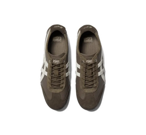 Onitsuka Tiger |أونيتسوكا تايجر حذاء كلاسيكي أنيق كاجوال للرجال والنساء باللون البني القهوة.