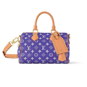 حقيبة Louis Vuitton Speedy 25 بنفسجي بنقشة Monogram.