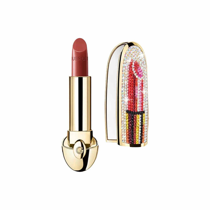 Guerlain Lipstick Limited Edition lipstick in Smoky Rose with satin finish and crystal-studded luxurious case
