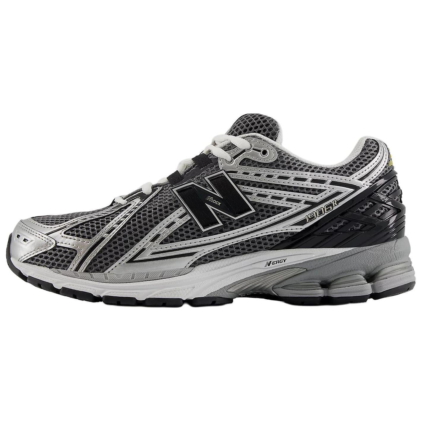 New Balance NB 1906R Comfortable Low-Top Casual City Commuter Running Shoes, Unisex, Silver Black