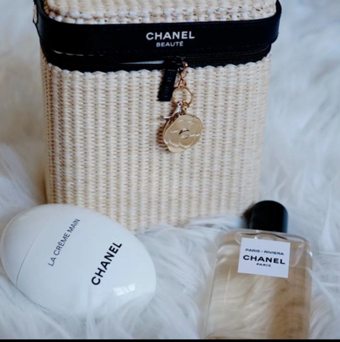 CHANEL Chanel defined bamboo basket perfume set Paris - Riviera fragrance + light >