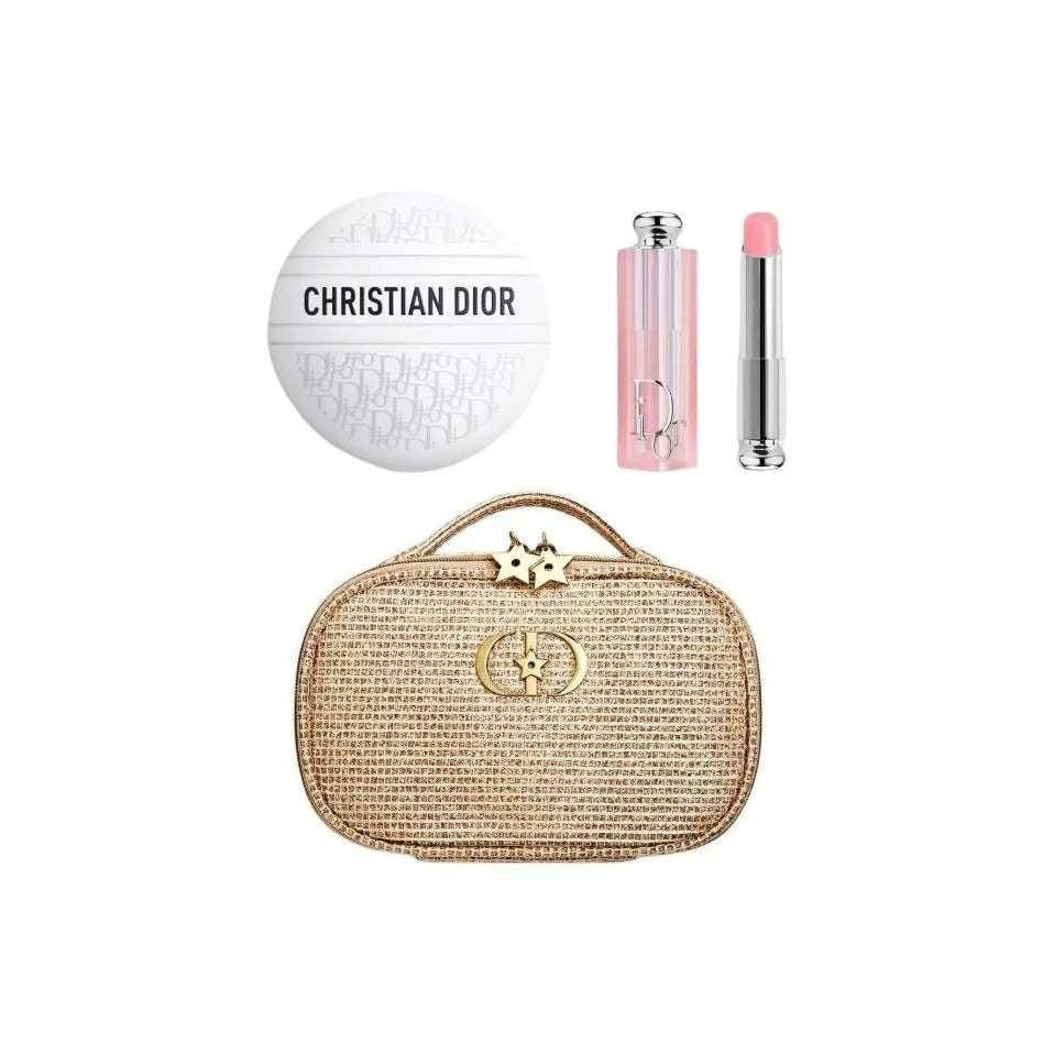 ✨ Dior Holiday Limited Edition – طقم ديور الفاخر للعيد (مرطب + كريم يد + حقيبة ذهبية) ✨.