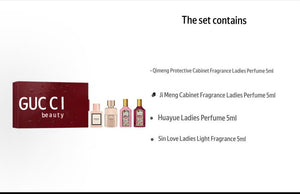 GUCCI Mini Women's Fragrance Trial Set Limited Edition Gift Box, Eau de Parfum (EPD) 4-Piece Set >
