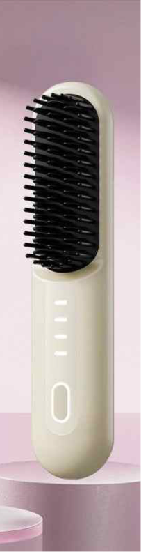 مشط Wireless Straight Comb لاسلكي Ceramic بـ 4 مستويات حرارة.