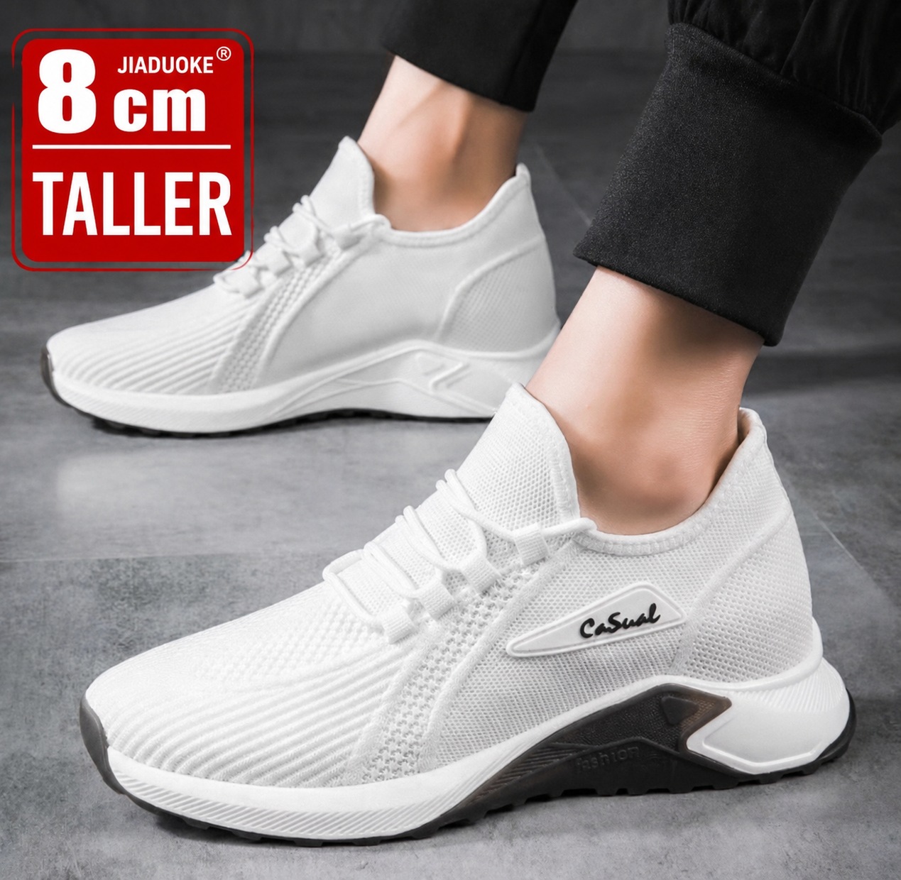 حذاء رياضي Casual لزيادة الطول 8 سم