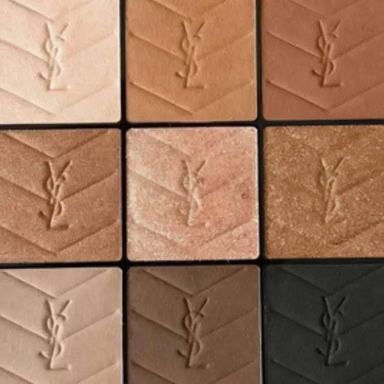 YSL Eyeshadow Palette | Eye Shadows إصدار الكوتور الحصري بـ 9 ألوان احترافية 🖤✨.