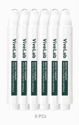 vivelab scalp care serum hair and scalp ampoule set of 6 pieces