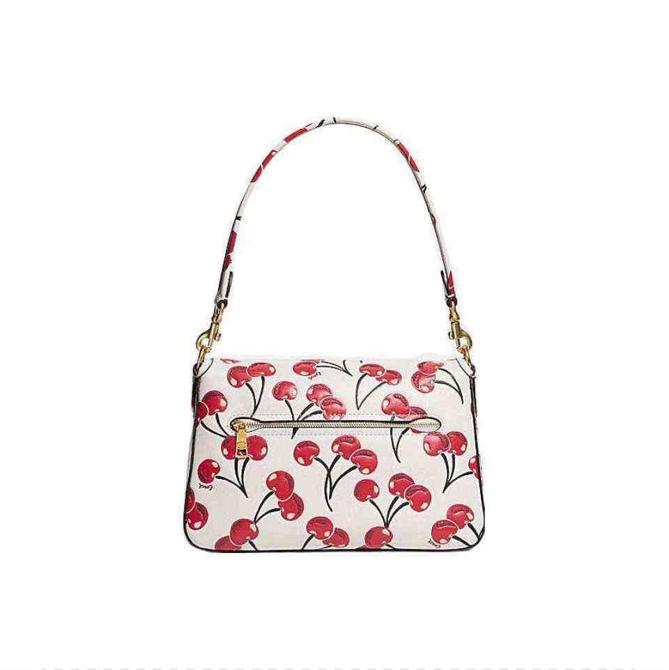 حقيبة كتف تابي بطبعة الكرز Soft Tabby 26 Shoulder Bag With Cherry Print.
