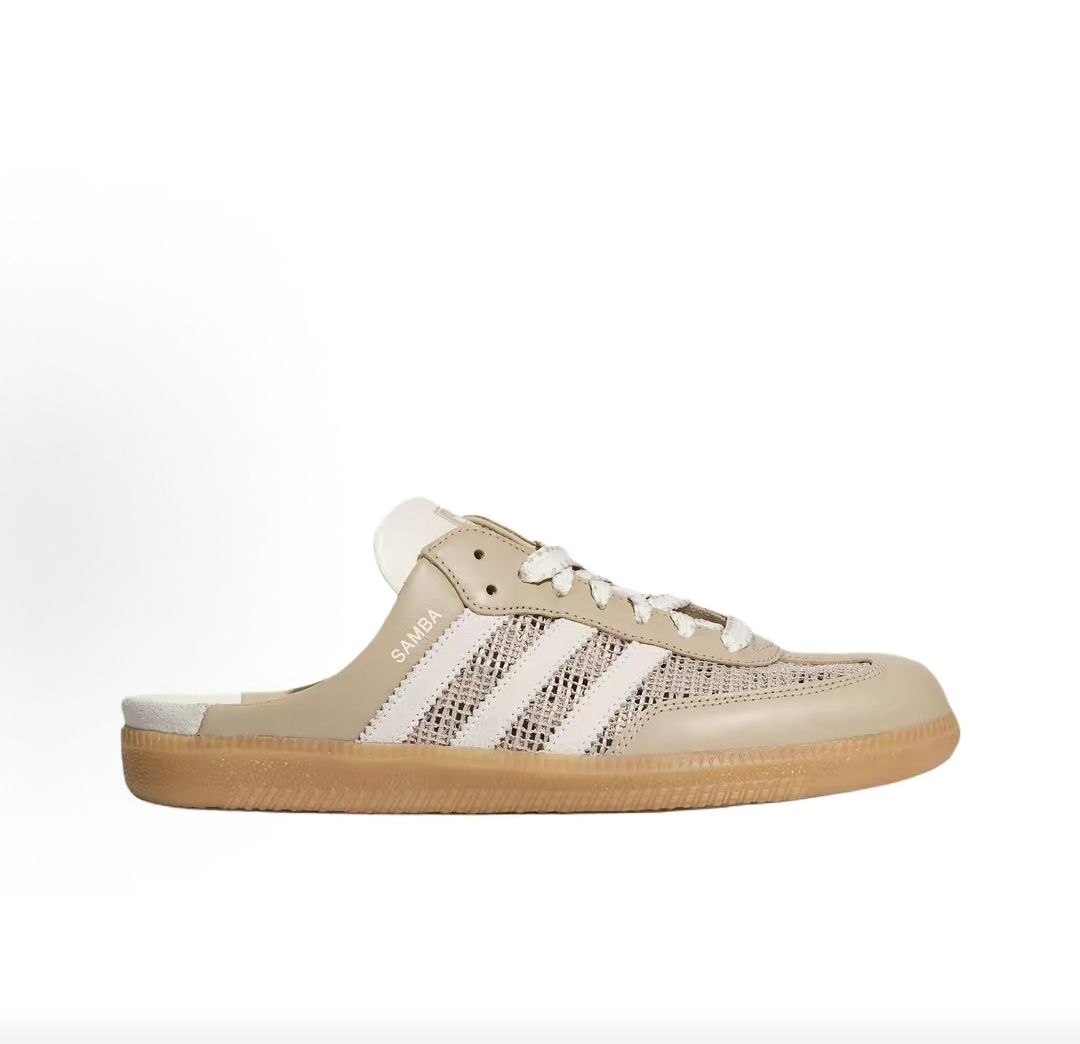 حذاء Adidas Samba Mule باللون البيج أصلي 100%