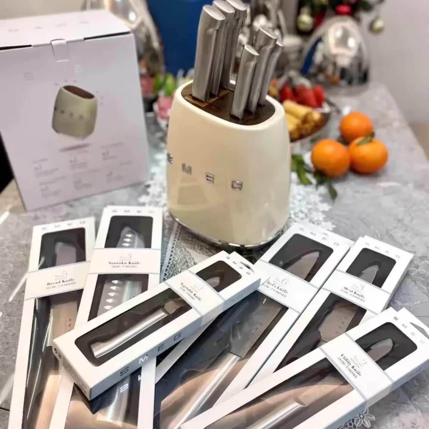 smeg knife stand حامل سكاكين SMEG.