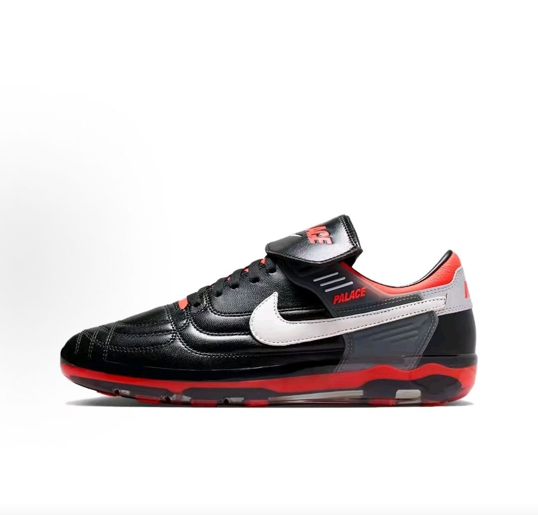 حذاء رياضي Nike x Palace أسود وأحمر أنيق