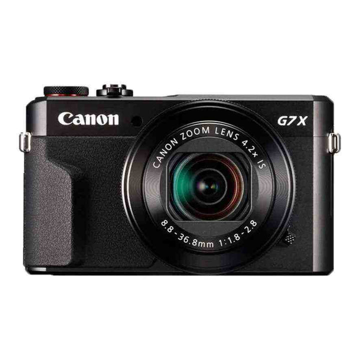 Canon PowerShot G7 X Mark II digital camera with 20.1MP CMOS sensor and 4.2x optical zoom lens.