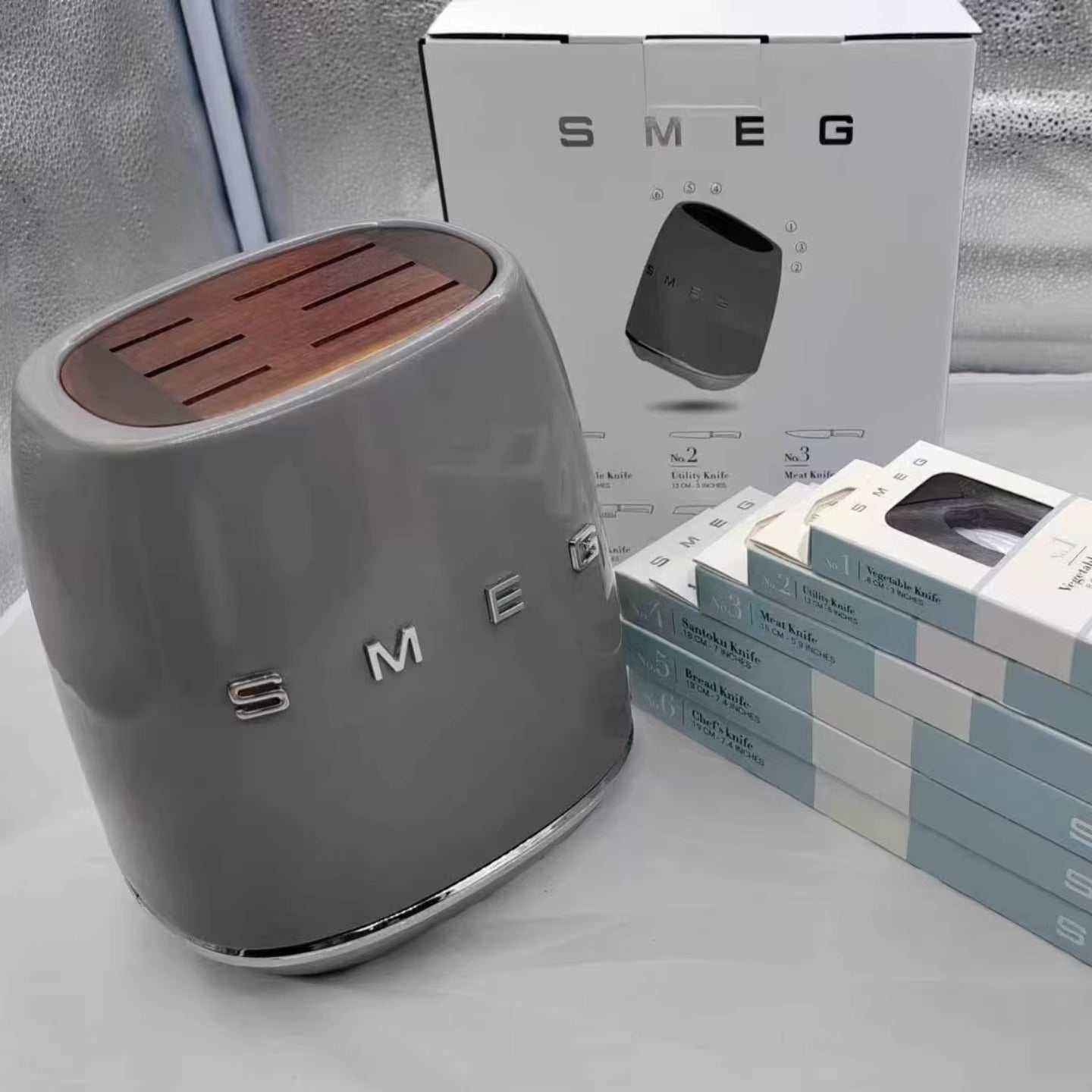 smeg knife stand حامل سكاكين SMEG.