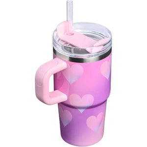 Stanley Tumbler وردي بنقوش قلوب - إصدار محدود Pink Blossom أصلي 🌸.
