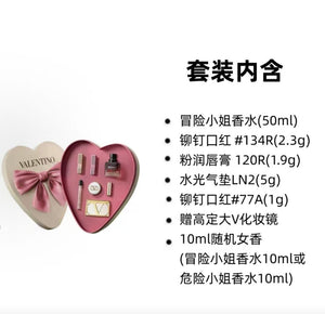 Valentino Limited Edition All-Star Gift Set: Lipstick, Fragrance, and Cushion  Set of Eau de Parfum
