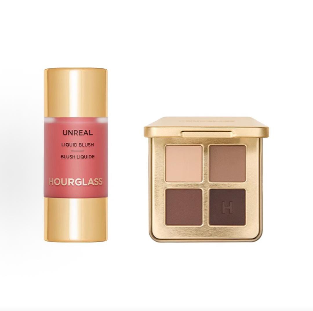 Hourglass Unreal Liquid Blush & Curator Eyeshadow Palette Set