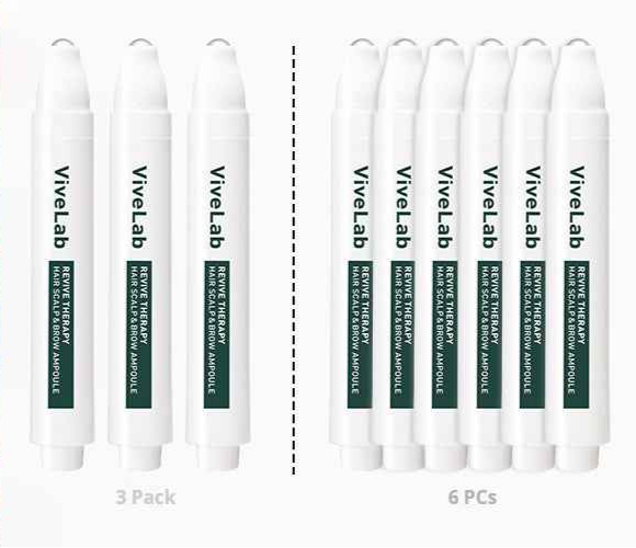 ViveLab scalp care serum ampoules for hair and scalp therapy in 3 and 6 pack options