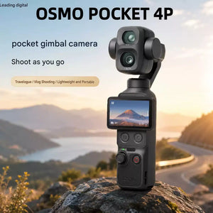 Buy DJI Osmo Pocket 4P Pro Classic Black gimbal camera for outdoor vlogging, checking the best سعر DJI Osmo Pocket 4P في السعودية options to شراء كاميرا اوزمو بوكيت 4 برو online.