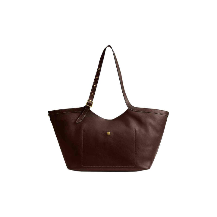 Coach Gramercy Tote 35 – شوكولاتة داكنة حقيبة يد جراميرسي جلد