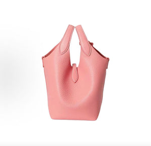 Ralph Lauren Polo Play Brand Logo Leather Handbag, Small Size, Pink for Women