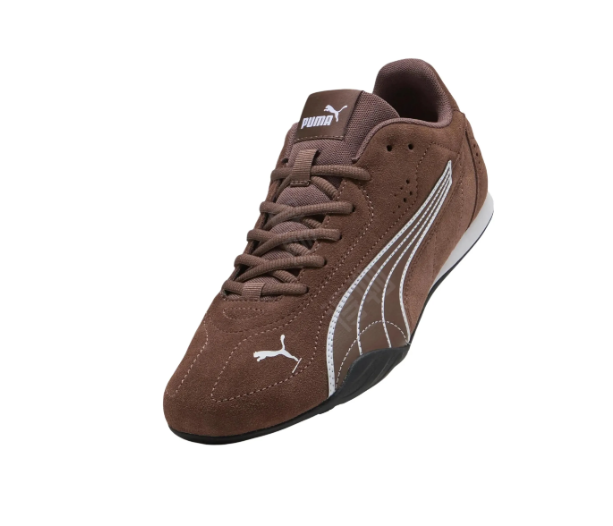حذاء PUMA Catch SD بُني مريح مقاوم للاهتراء للرجال والنساء بكاحل منخفض