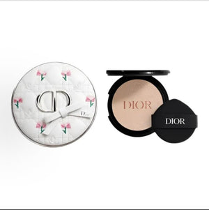 DIOR White Floral Cushion & Lipstick Makeup Set