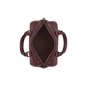 حقيبة Coach نسائية Mini Rowan Satchel لون عنابي.