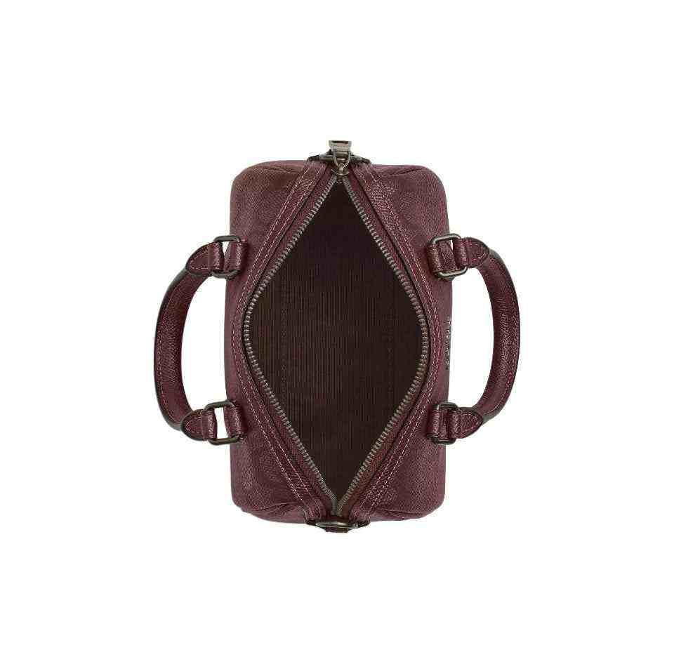 حقيبة Coach نسائية Mini Rowan Satchel لون عنابي.