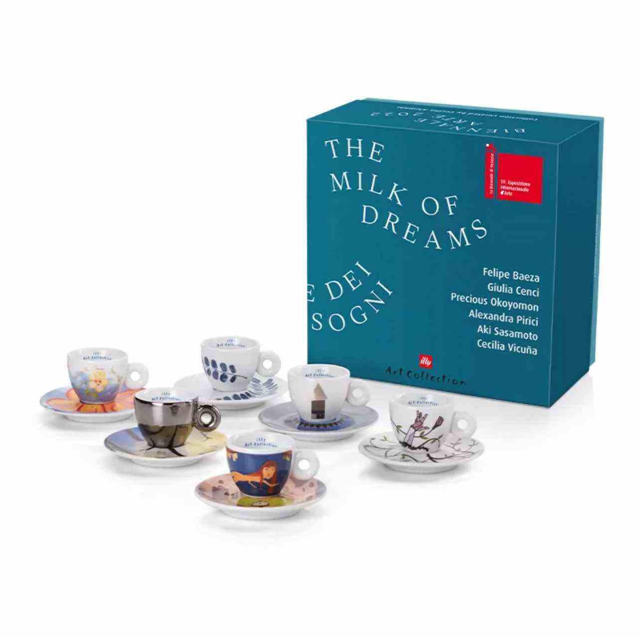 طقم أكواب قهوة illy Art Collection إصدار The Milk of Dreams.