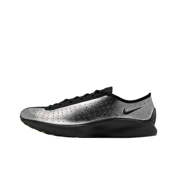 Nike Air Superfly sneaker in black and gray with perforated details and cushioned sole