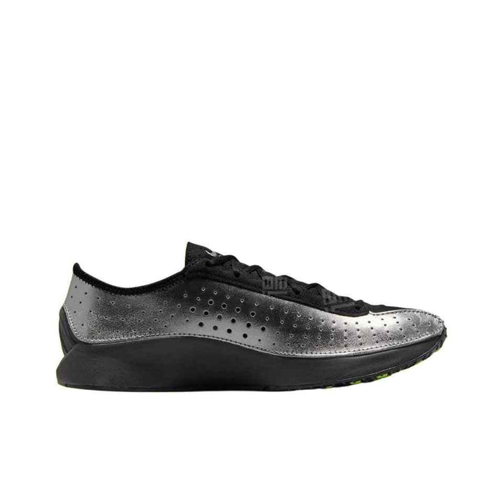 Nike Air Superfly men's black and gray sneaker with perforated details and cushioned sole.