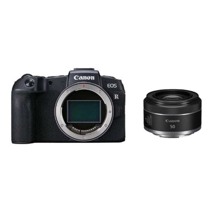 كاميرا كانون EOS RP بدون عدسة باللون الأسود مع مستشعر CMOS وإطار كامل وخاصية ثبات الصورة الرقمية