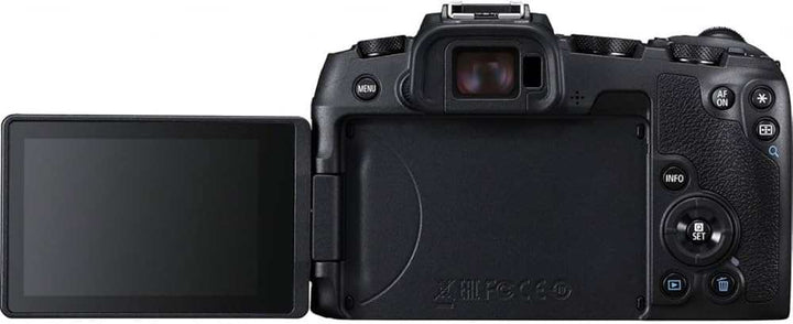 كاميرا كانون EOS RP بدون عدسة شاشة قابلة للطي باللون الأسود ذات جودة صورة عالية ومقبض مريح