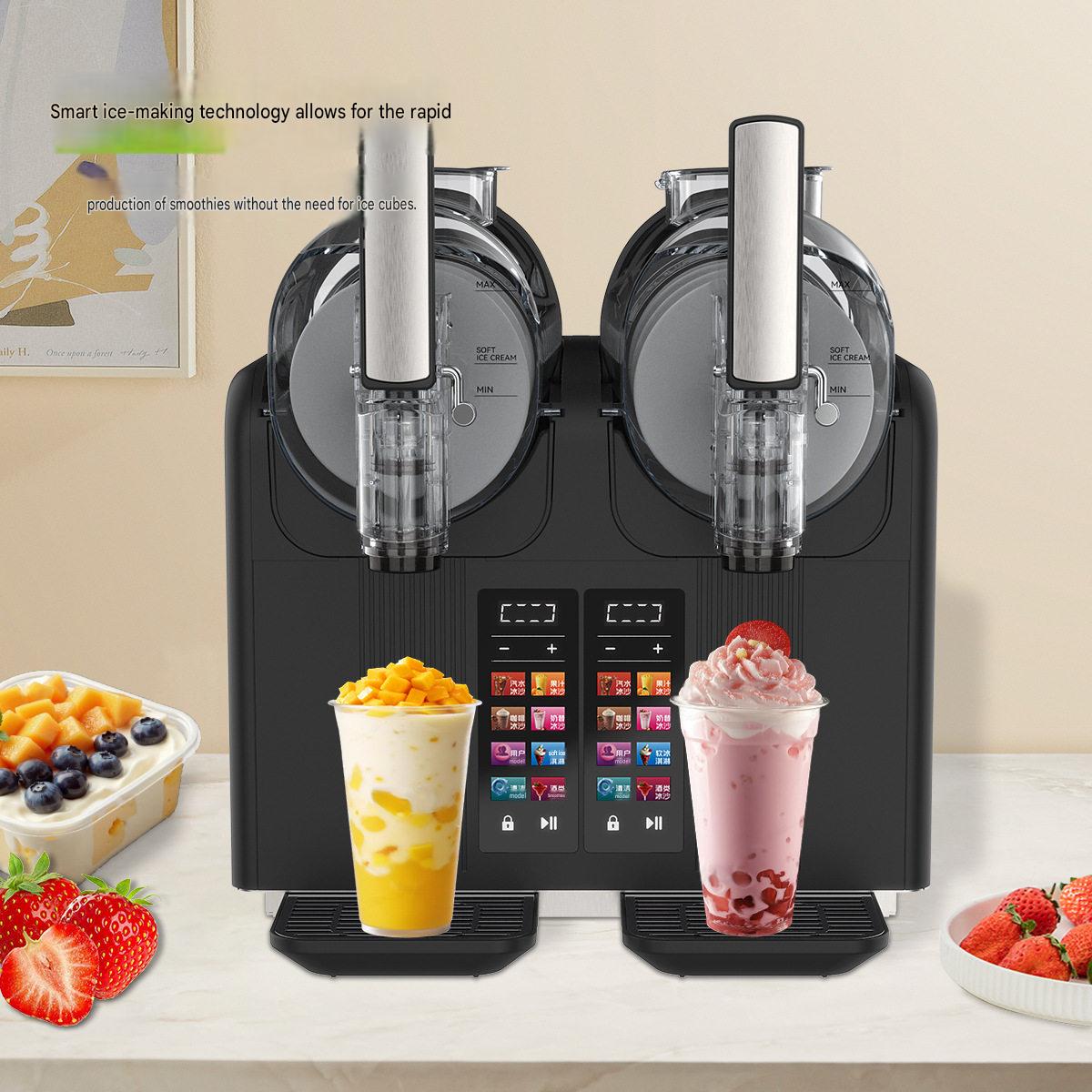 Ice cream Dual tank Professional Smoothie Machine serving fresh fruit smoothies