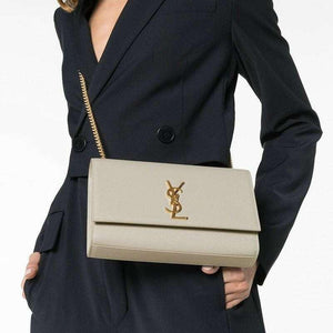 SAINT LAURENT YSL Kate  Medium White.