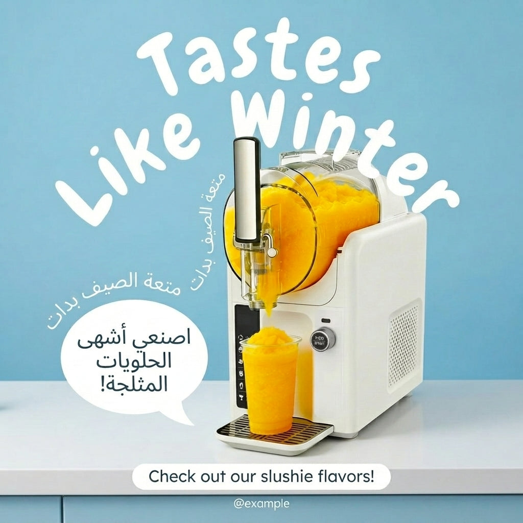 Modern Slush Machine and Soft Serve Ice Cream Machine with self-cleaning function and temperature control