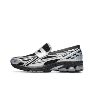 Clean lateral view ideal for نيو بالانس للنساء والرجال emphasizing the balanced semi-formal aesthetic.