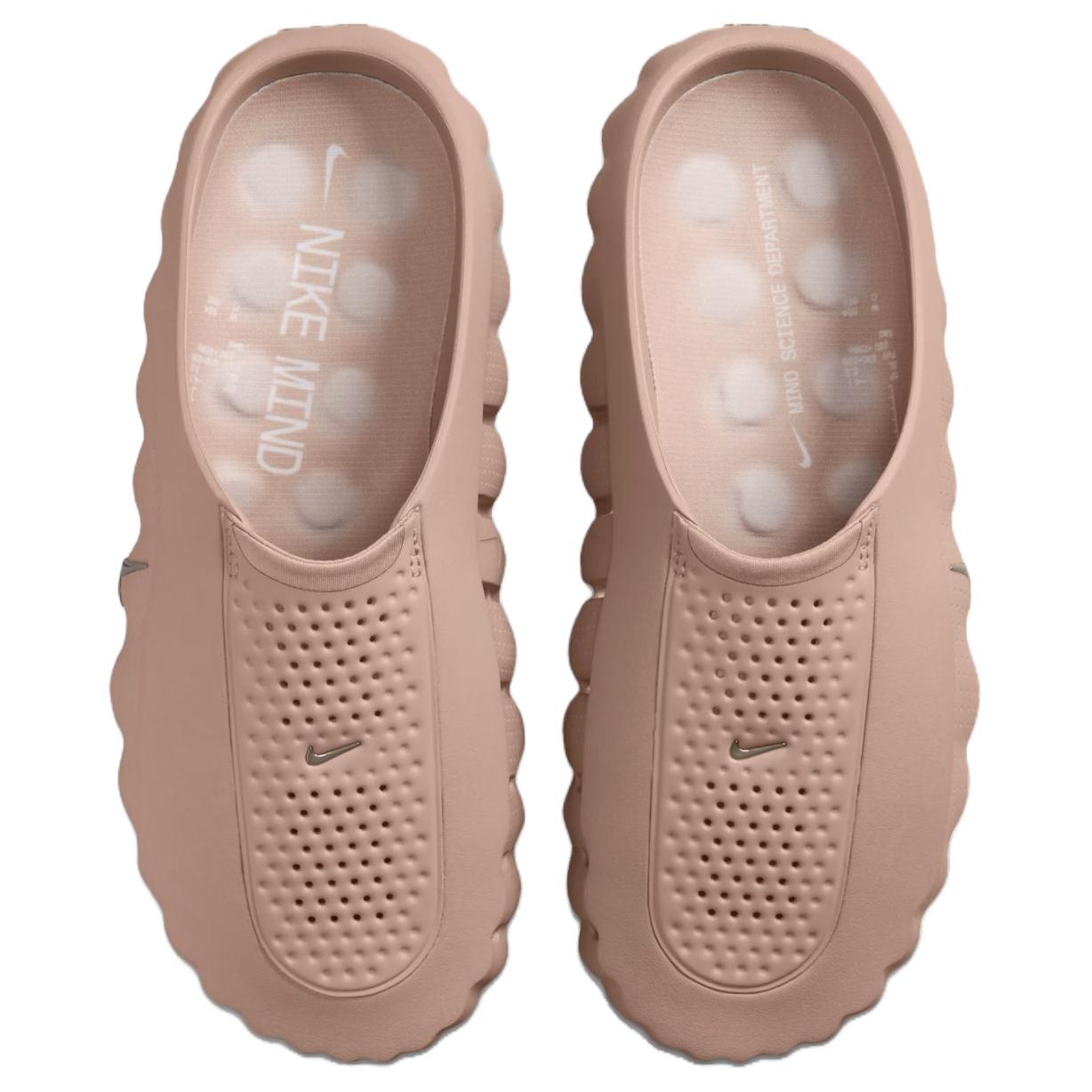 The top view showcases Nike Shoes details, combining the حذاء نايك الأصلي مع ميزات حذاء نايكي مايند ميول نود مريح | Nike Mind Mule Nude وجودة شوز نايك وتشكيلة nike schuhe.