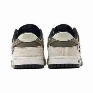 The rear design highlights Nike Shoes craftsmanship, showcasing the حذاء نايك الأصلي مع حذاء PandaPrank x Nike بتصميم مبتكر ضمن أفضل موديلات شوز نايك وتصاميم nike schuhe