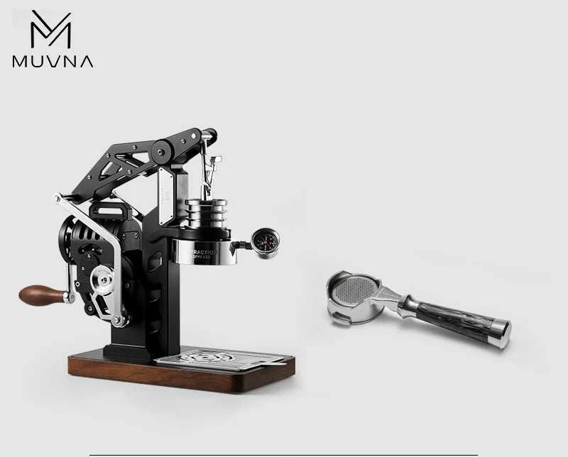 Fully Mechanical MUVNA Hand Crank Coffee Machine.