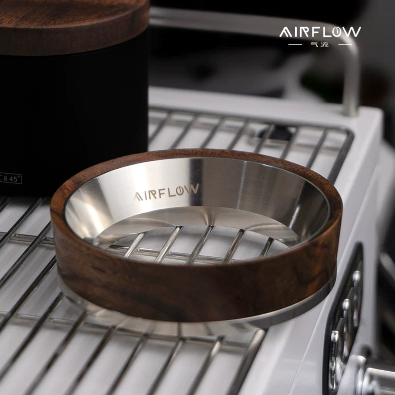 AIRFLOW Magnetic Powder Ring Espresso Maker 58mm Stainless Steel Powder Adapter Cloth Powder Ring Anti-Flying Powder