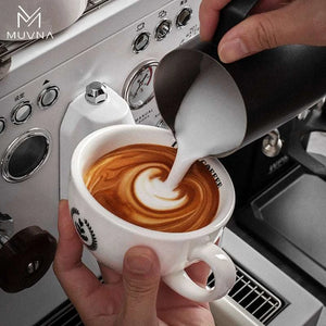 MUVNA Ceramic Latte Cup and Saucer Set.