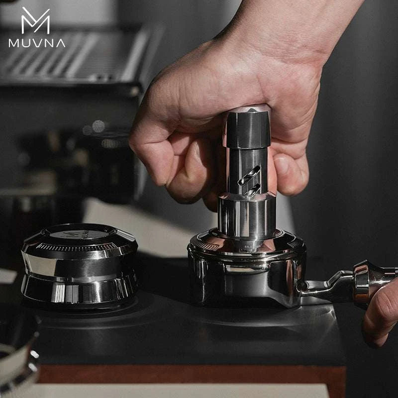 MUVNA Espresso Bottomless Handle and Press Ring Set.