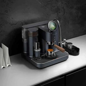 ماكينة Meraki Espresso ذكية مع مطحنة Timemore مدمجة.