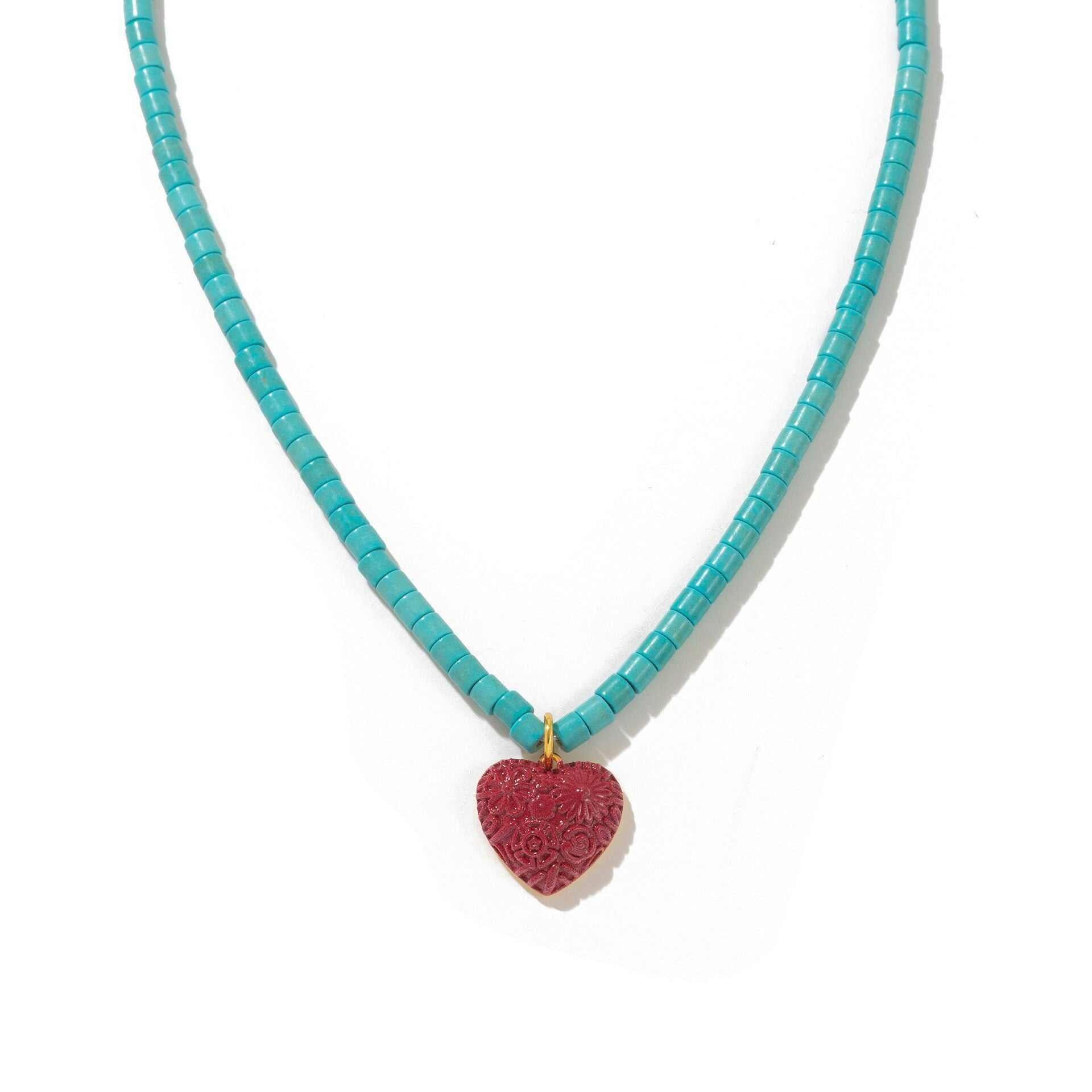 عقد Necklace بوهيمي ملون بدلايات Summer عصرية.
