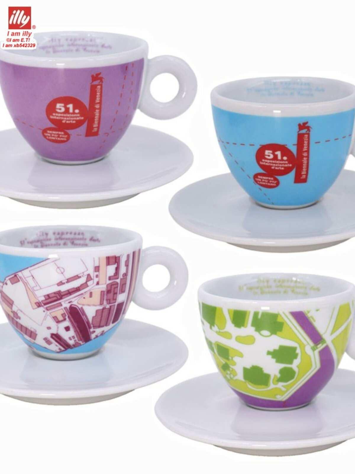 كوب إسبريسو illy سيراميك بتصاميم Art Collection الفنية.